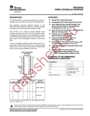 SN74LV8153QPWRG4Q1 datasheet  